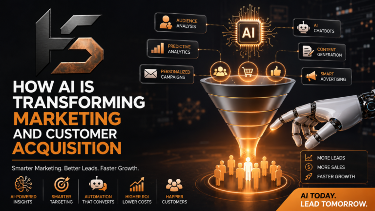 AI in Marketing helping businesses improve customer acquisition through automation, personalization, and predictive analytics.